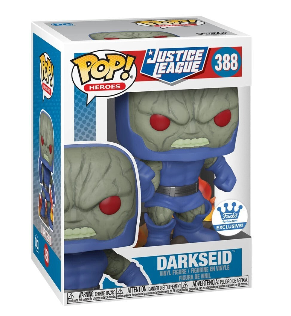 FUNKO POP! DC HEROES JUSTICE LEAGUE: DARKSEID #388 (FLAMES) (FUNKO-SHOP EXCLUSIVE STICKER)