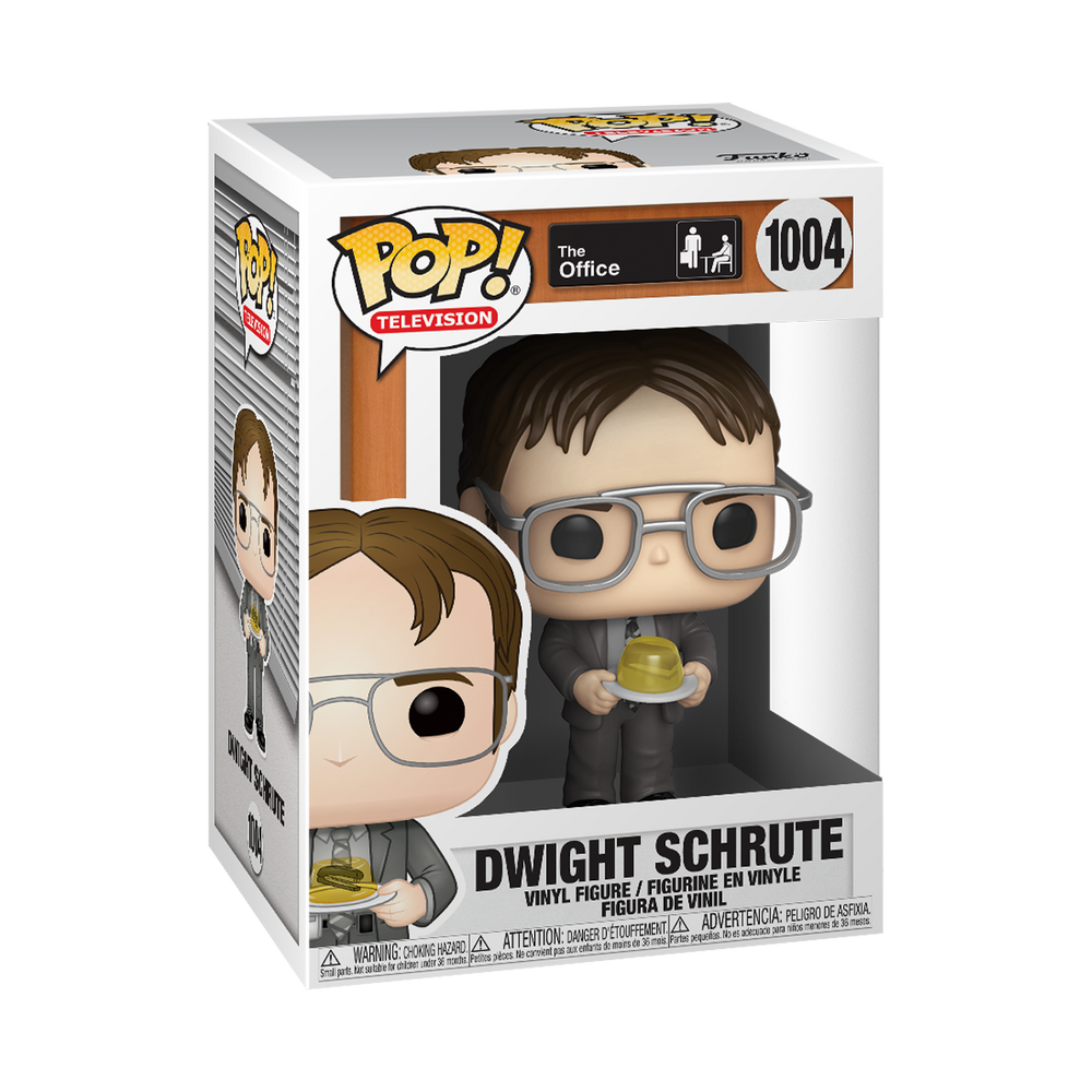 FUNKO POP! TELEVISION THE OFFICE: DWIGHT SCHRUTE W/ JELLO STAPLER #1004