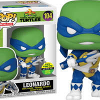 LEONARDO #104 (RETRO) (2022 TOY TOKYO/SDCC EXCLUSIVE STICKER) (POWER RANGERS) (TEENAGE MUTANT NINJA TURTLES) (TMNT) FUNKO POP