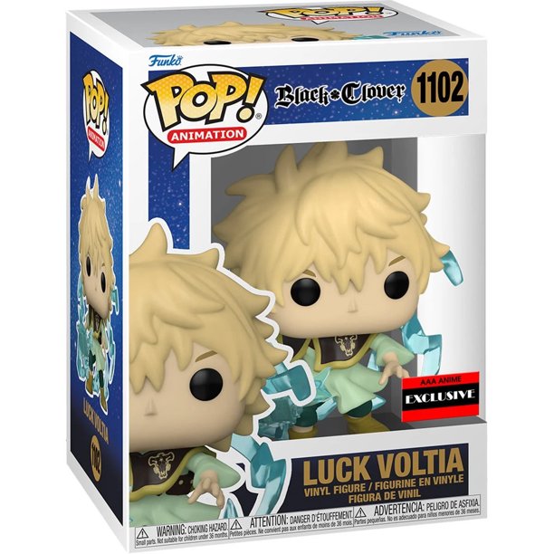 LUCK VOLTIA #1102 (BLACK CLOVER) (AAA EXCLUSIVE STICKER) FUNKO POP