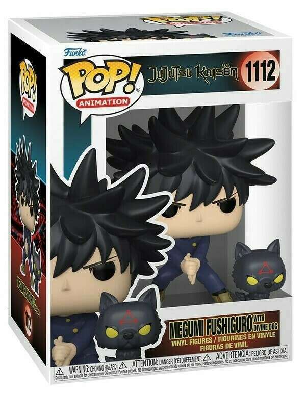 FUNKO POP! ANIMATION JUJUTSU KAISEN: MEGUMI FUSHIGURO WITH DIVINE DOG #1112