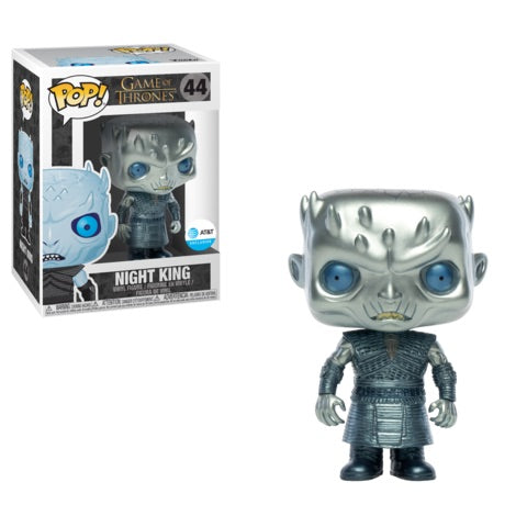 FUNKO POP! TELEVISION GAME OF THRONES: NIGHT KING #44 (METALLIC) (AT&T EXCLUSIVE STICKER)