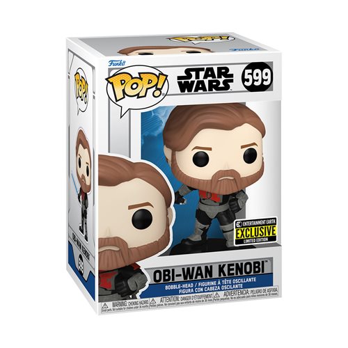 FUNKO POP! STAR WARS THE CLONE WARS: OBI-WAN KENOBI IN MANDALORIAN ARMOR #599 (ENTERTAINMENT EARTH EXCLUSIVE STICKER)