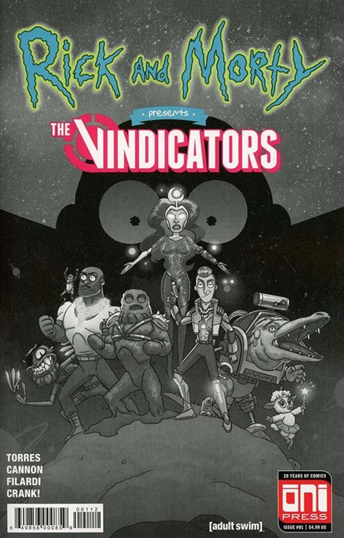 RICK AND MORTY: PRESENTS THE VINDICATORS ISSUE #1 (2ND PRINT) (C.J. CANNON VARIANT)