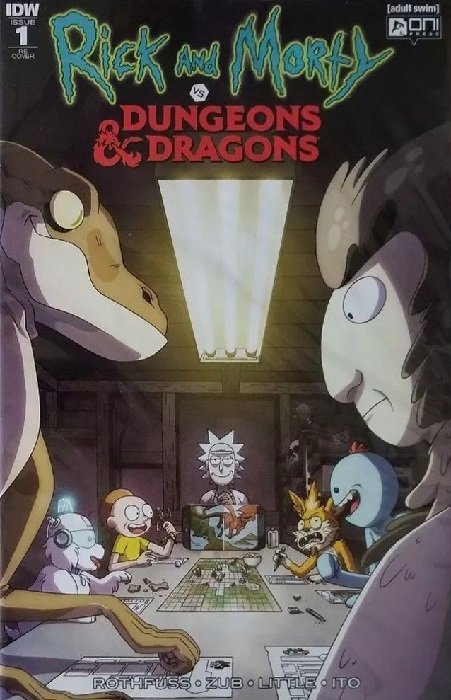 RICK AND MORTY VS DUNGEONS & DRAGONS #1 (SCORPION COMICS MARC ELLERBY VARIANT COVER) (MINI-SERIES)