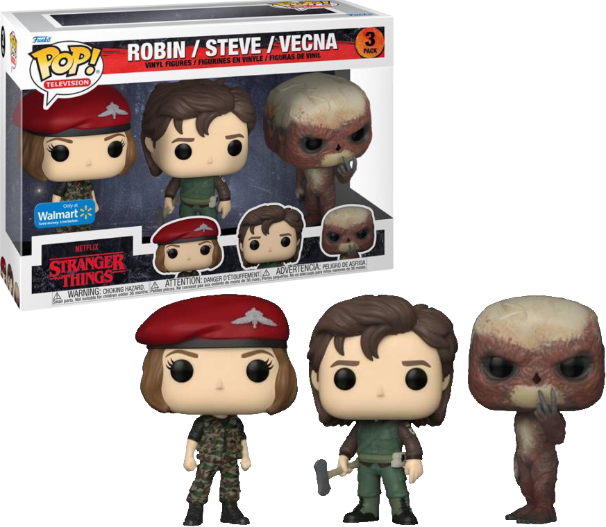 ROBIN/STEVE/VECNA (3-PACK) (WALMART EXCLUSIVE STICKER) (STRANGER THINGS) FUNKO POP