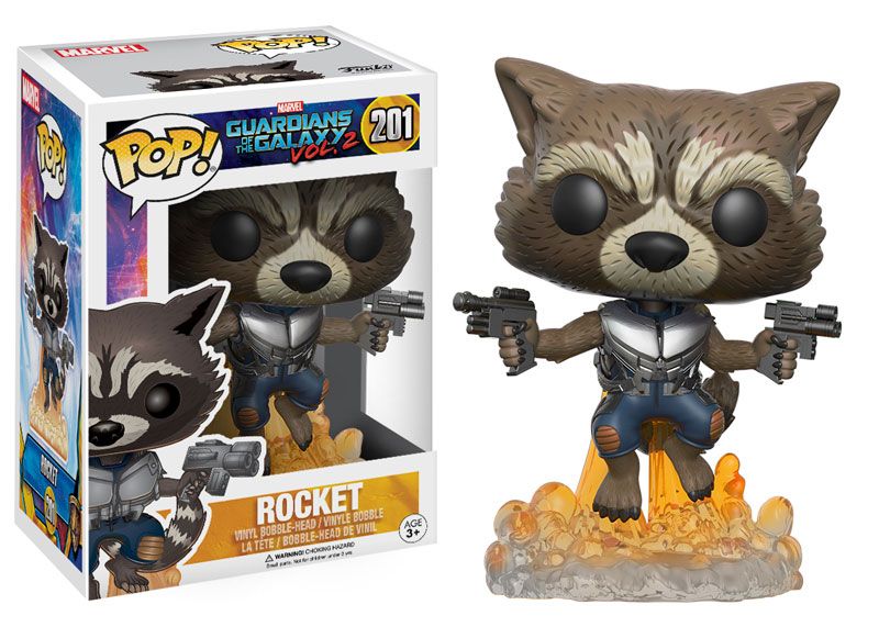 FUNKO POP! MARVEL GUARDIANS OF THE GALAXY VOL 2: ROCKET W/ JET-PACK #201