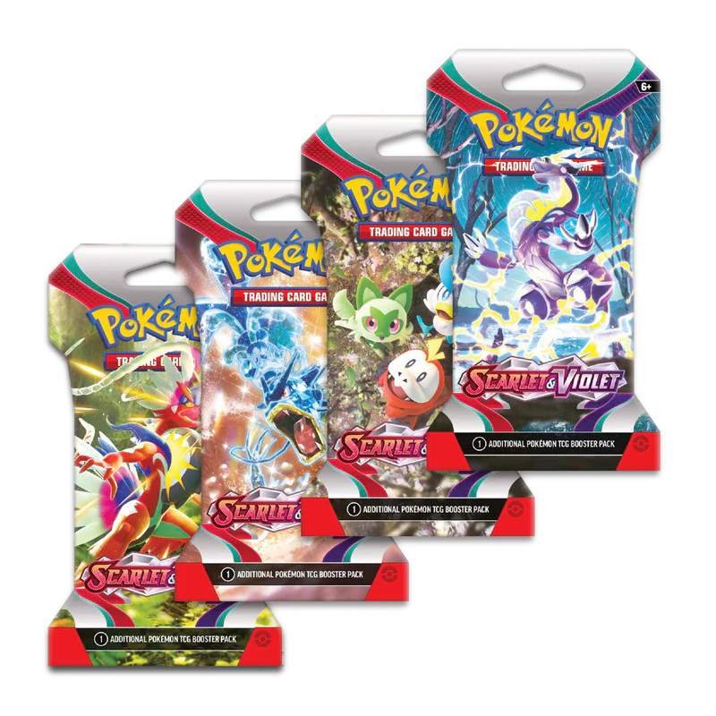 SCARLET AND VIOLET BASE SET SLEEVED BOOSTER (1 PACK) POKEMON TCG