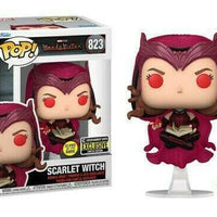 FUNKO POP! MARVEL WANDA VISION: SCARLET WITCH WITH DARKHOLD #823 (GLOW) (ENTERTAINMENT EARTH EXCLUSIVE STICKER)