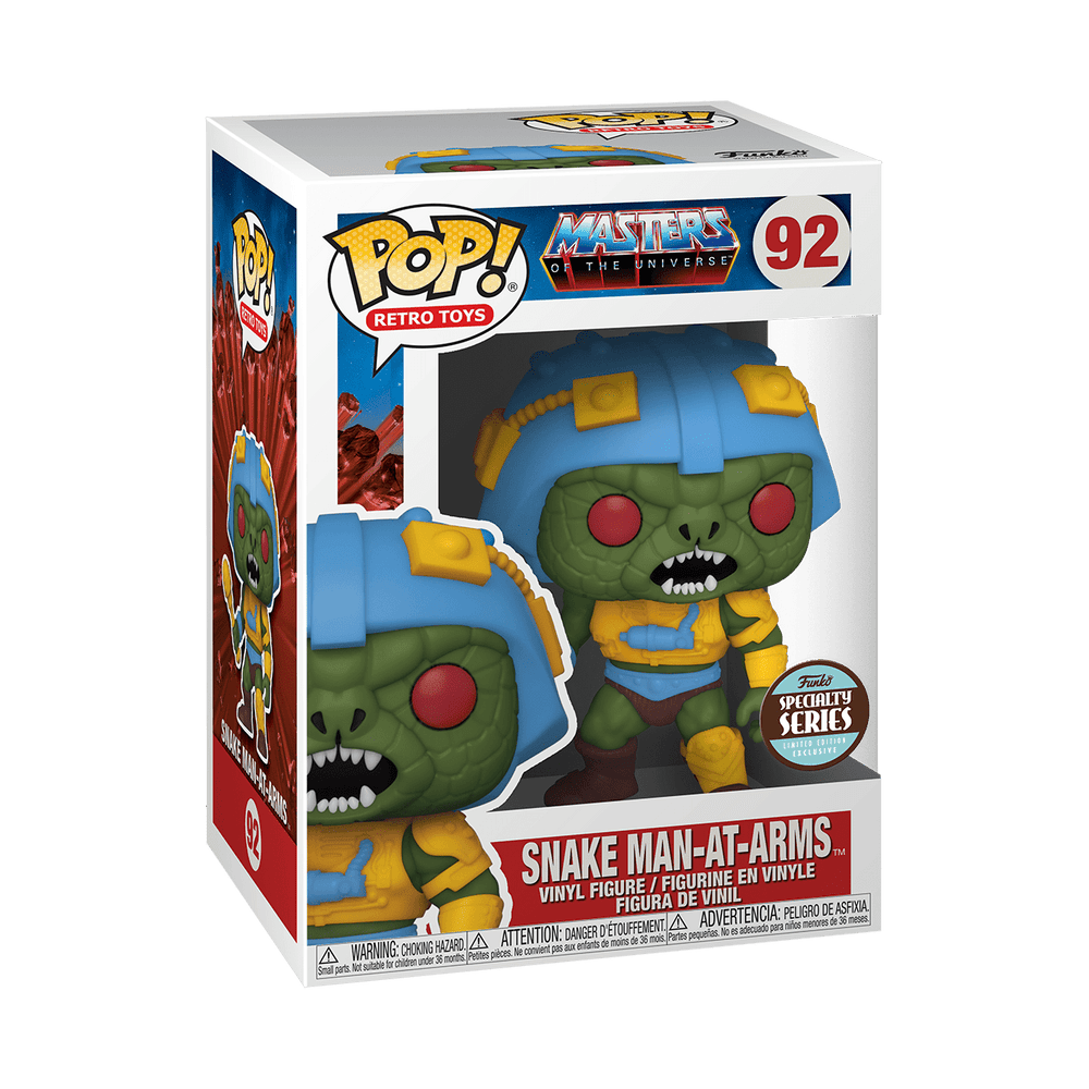 SNAKE MAN-AT-ARMS #92 (RETRO) (SPECIALTY SERIES STICKER) (MOTU) FUNKO POP