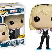 FUNKO POP! MARVEL SPIDER-GWEN (UNHOODED) #153 (HOT TOPIC EXCLUSIVE STICKER)