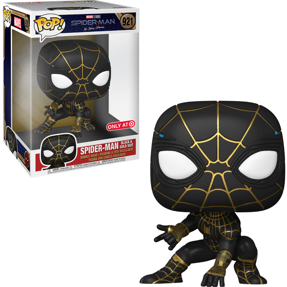 SPIDER-MAN #921 (BLACK AND GOLD SUIT) (10 INCH) (TARGET EXCLUSIVE STICKER) (SPIDER-MAN NO WAY HOME) FUNKO POP