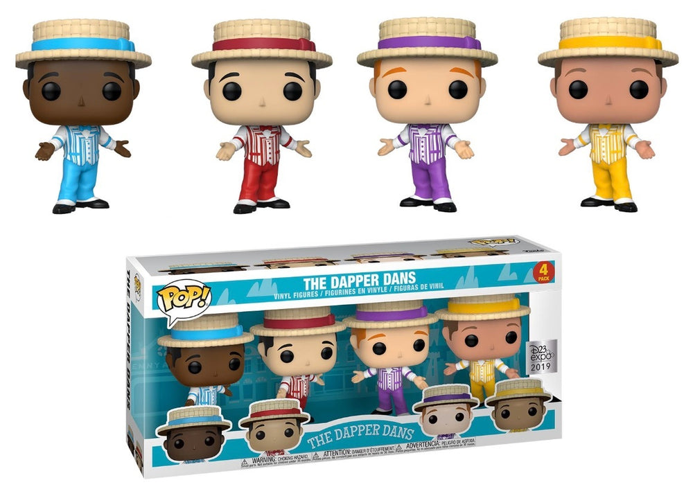 THE DAPPER DANS (4-PACK) (2019 D23 EXPO STICKER) FUNKO POP