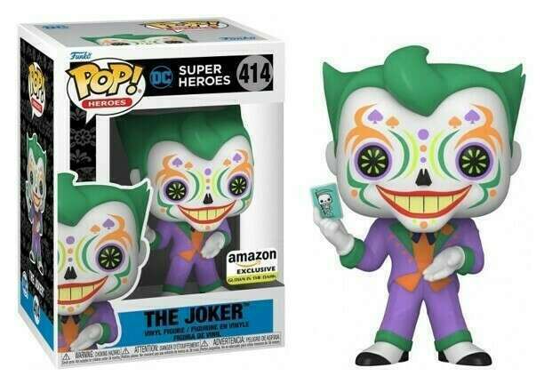 THE JOKER #414 (DIA DE LOS DC) (GLOW) (AMAZON EXCLUSIVE STICKER) FUNKO POP