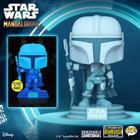 
              FUNKO POP! STAR WARS THE MANDALORIAN #345 (HOLOGRAPHIC / GLOW) (ENTERTAINMENT EARTH EXCLUSIVE STICKER)
            