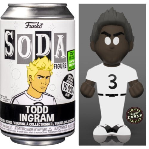 TODD INGRAM (GLOW) (LE 1,600) (CHASE/NOT SEALED) (2021 SPRING CONVENTION STICKER) FUNKO SODA FIGURE