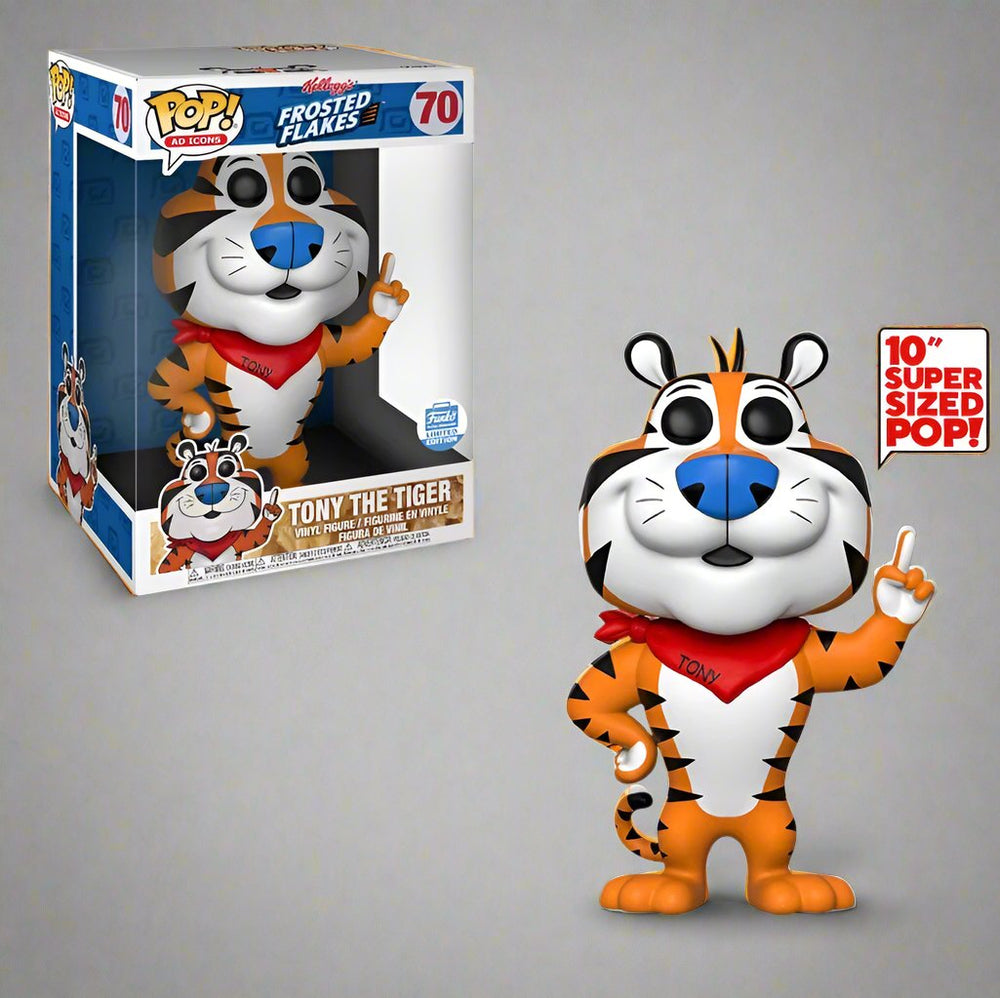 FUNKO POP! AD ICONS: FROSTED FLAKES: TONY THE TIGER #70 (10 INCH) (FUNKO SHOP EXCLUSIVE STICKER)