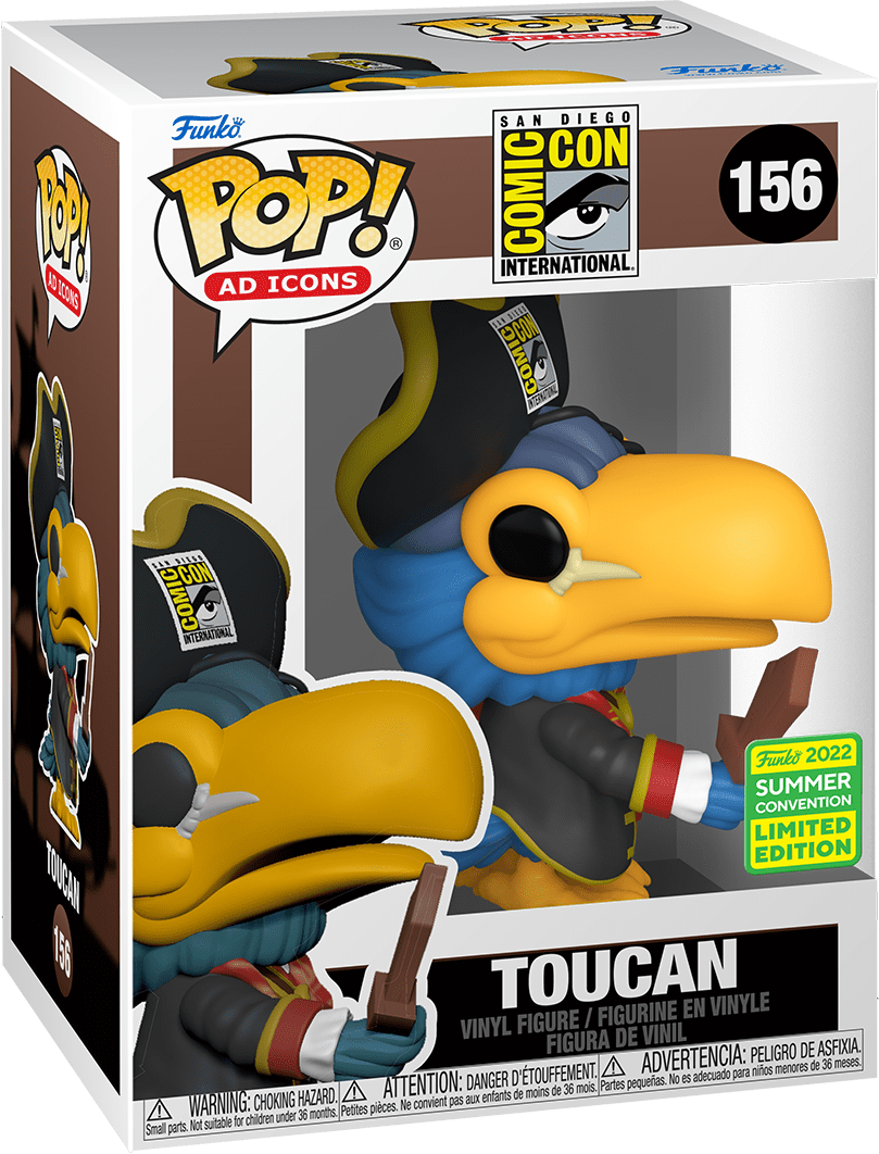 TOUCAN #156 (PIRATE) (2022 SUMMER CONVENTION STICKER) FUNKO POP