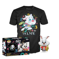 WHITE RABBIT #1062 (FLOCKED) (SIZE LARGE) (TARGET EXCLUSIVE STICKER) (ALICE IN WONDERLAND) FUNKO POP AND TEE