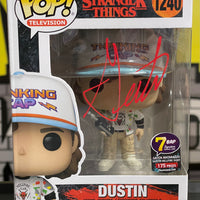 DUSTIN #1240 (WALKIE TALKIE) (SIGNED BY GATEN MATARAZZO) (JSA CERTIFIED) (7BAP SIGNATURE SERIES/LE 175) (STRANGER THINGS) FUNKO POP