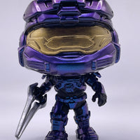 SPARTAN MARK #21 (METALLIC VIOLET RECRUIT COLOR SHIFT VARIANT) (LE 1) (THE KING'S KEEP EXCLUSIVE) (ENERGY SWORD) (HALO) FUNKO POP CUSTOM