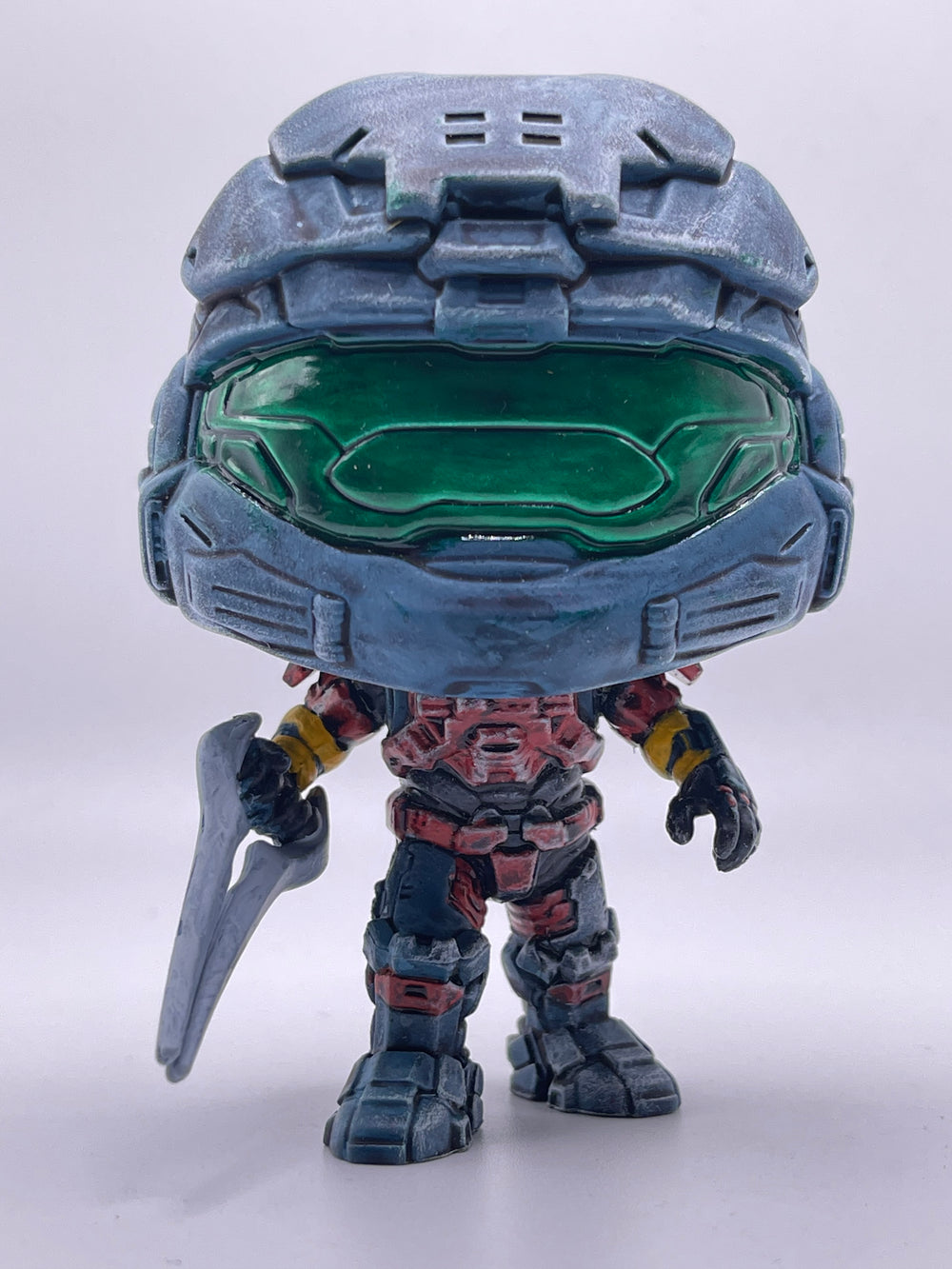 SPARTAN MARK V #21 (BLUE RAMPAGE VARIANT) (LE 1) (THE KING'S KEEP EXCLUSIVE) (ENERGY SWORD) (HALO) FUNKO POP CUSTOM