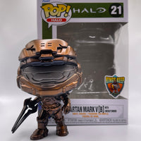 SPARTAN MARK V #21 (METALLIC ORANGE CRUSH VARIANT) (LE 1) (THE KING'S KEEP EXCLUSIVE) (ENERGY SWORD) (HALO) FUNKO POP CUSTOM