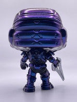 
              SPARTAN MARK #21 (METALLIC VIOLET RECRUIT COLOR SHIFT VARIANT) (LE 1) (THE KING'S KEEP EXCLUSIVE) (ENERGY SWORD) (HALO) FUNKO POP CUSTOM
            