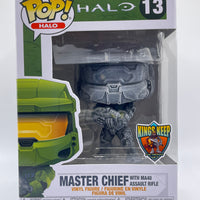 MASTER CHIEF #13 (STATUE VARIANT) (LE 1) (THE KING'S KEEP EXCLUSIVE) (MA40 ASSALT RIFLE)) (HALO) FUNKO POP CUSTOM