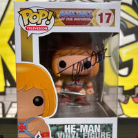 FUNKO POP! TELEVISION MASTERS OF THE UNIVERSE: HE-MAN #17 (AUTOGRAPHED/SIGNED BY TOM COOK)