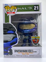 
              SPARTAN MARK #21 (METALLIC VIOLET RECRUIT COLOR SHIFT VARIANT) (LE 1) (THE KING'S KEEP EXCLUSIVE) (ENERGY SWORD) (HALO) FUNKO POP CUSTOM
            