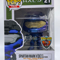 SPARTAN MARK #21 (METALLIC VIOLET RECRUIT COLOR SHIFT VARIANT) (LE 1) (THE KING'S KEEP EXCLUSIVE) (ENERGY SWORD) (HALO) FUNKO POP CUSTOM